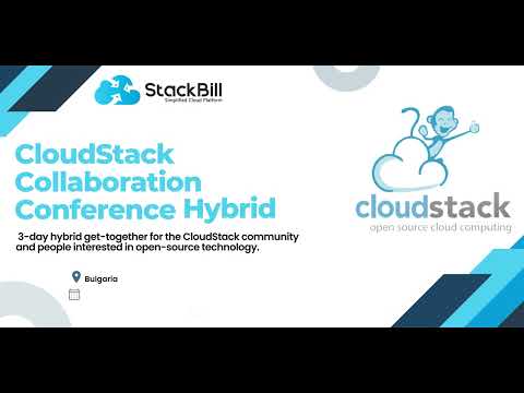 StackBill in CloudStack Collaboration Conference 2022, Bulgaria