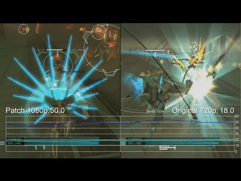 Zone of the Enders: The Second Runner PS3 Original vs. Patched Frame-Rate Tests