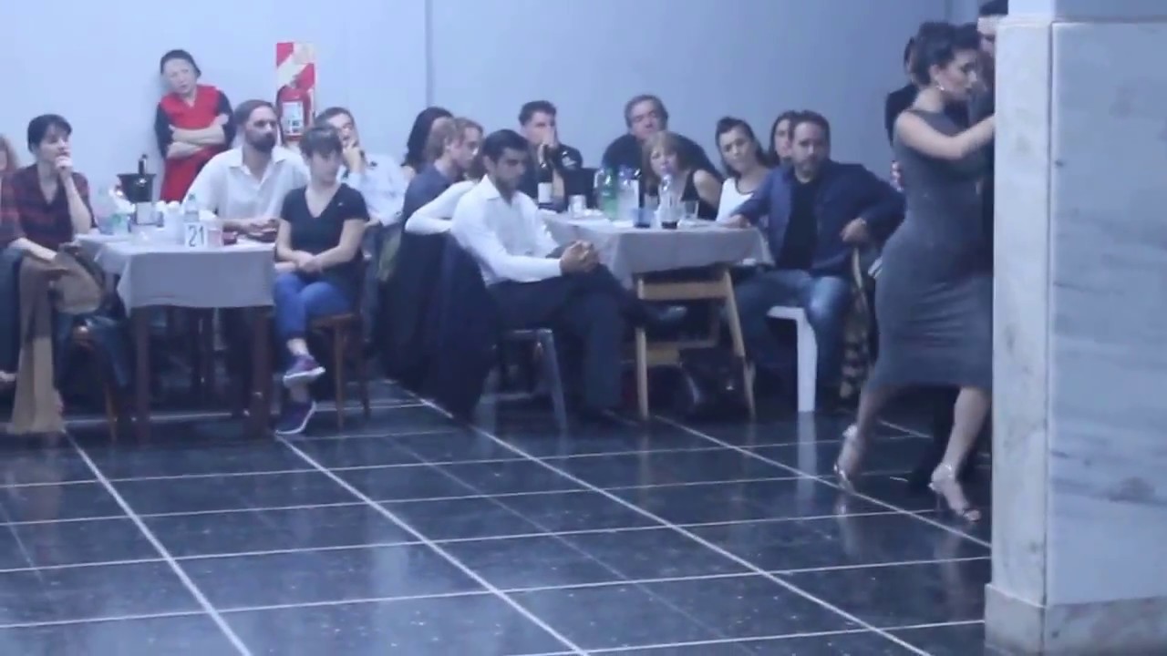 Marcos Dario Pereira and Florencia Borgnia at Floreal Milonga in Bs As