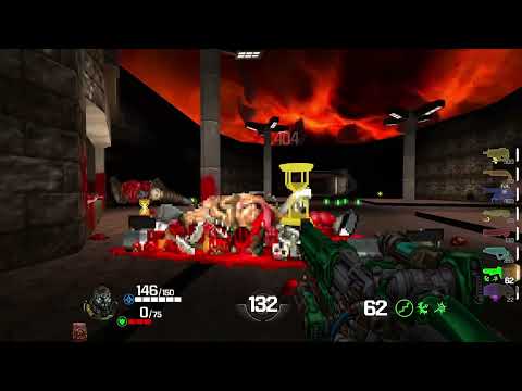 Doom II: HontE Remastered + Quake Champions: Doom Edition - M23 - [Very Hard - 100% Kills & Secrets]