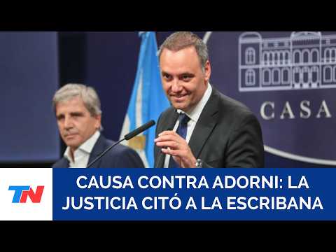 Citan a declarar a la escribana que certificó la compra del departamento de Adorni en Caballito