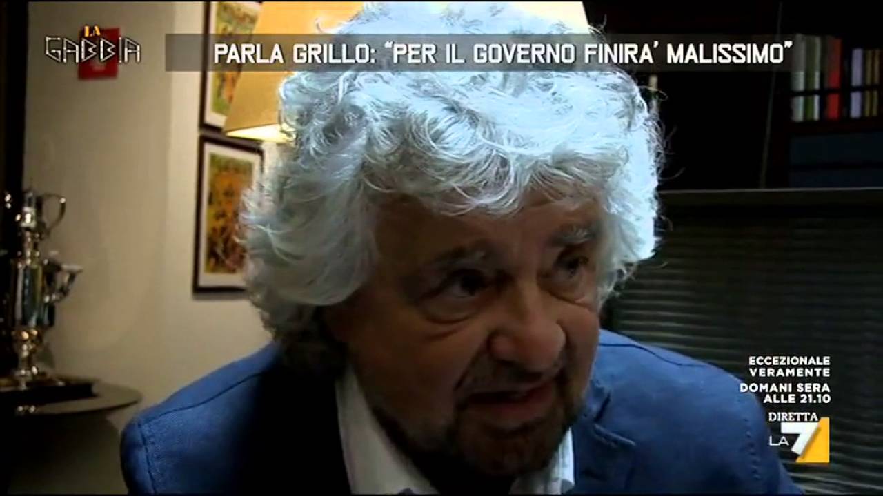 Parla Grillo: 'Per il Governo finirà malissimo'