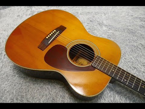 1970's made Vintage Yamaha FG-250 Acoustic Guitar GREEN Label Made