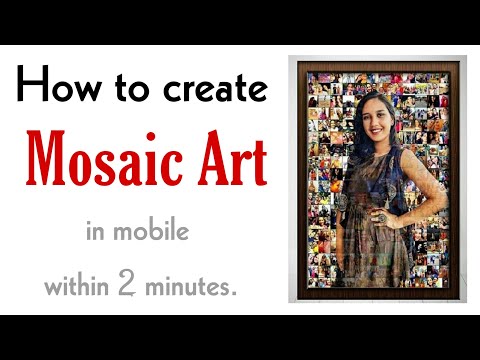 How to create Mosaic Art in mobile phone within 2 minutes | Editing Tips & Ideas |
