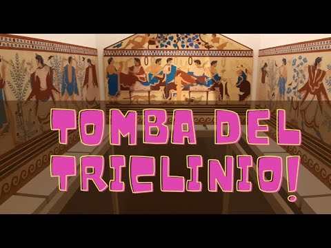 Arte Etrusca: tomba del Triclinio. ARTE E IMMAGINE. Video lezioni gratis scuola