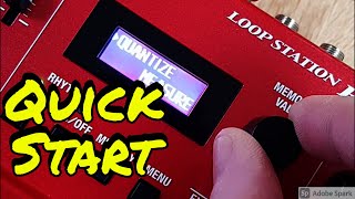 Video thumbnail for Boss RC 500 Loop Station Basic 1 And 2 Track Looping | How To Turn On The Quantize Feature by Brent Hutchinson