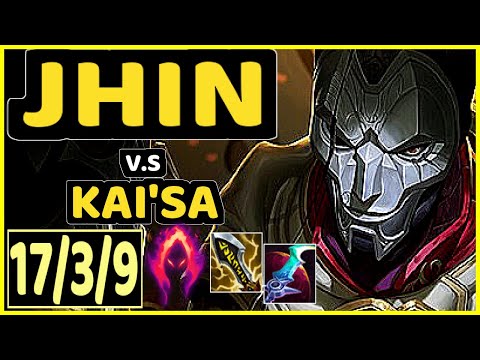 PUFF (JHIN) vs KAI'SA - 17/3/9 KDA BOTTOM ADC GAMEPLAY - KR Ranked GRANDMASTER
