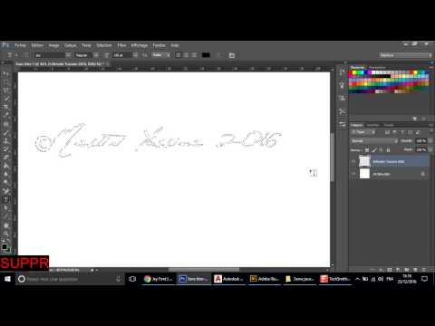 01 Ajouter une famille de police et la transformer en forme de pinceau