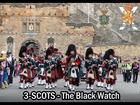 The Black Watch P&D parade Edinburgh's Royal Mile [4K/UHD]