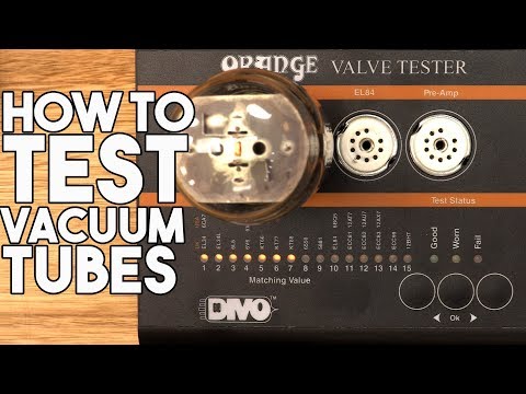 How to TEST VACUUM TUBES - with the Orange Valve Tester | Spectre Sound Studios