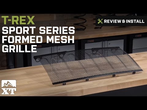 Jeep Wrangler T-REX Sport Series Formed Mesh Grille, Black (2007-2017 JK) Review & Install