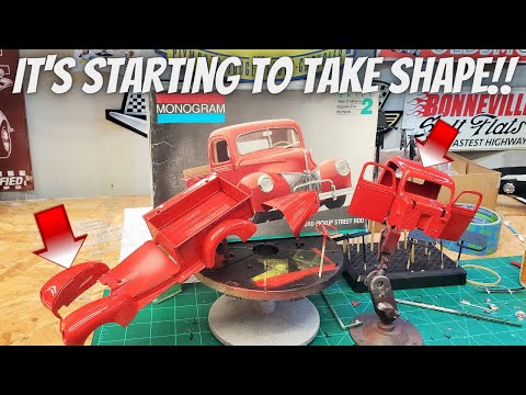 The Paint Looks Awesome on the Monogram 40 Ford pickup!!