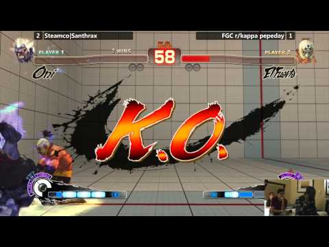 USF4 @ TFC Salty Suite - SteamCo|Santhrax (Oni) vs pepeday (El Fuerte)
