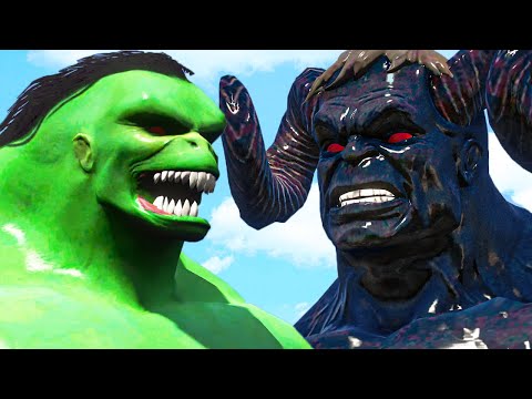 Black Hulk Lucifer vs Hulk 2099