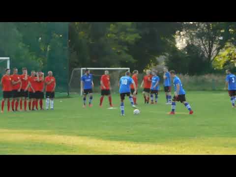 21.VIII.2021r Polonia Luszowice - Wisełka Rozkochów 2-0. Bramka Miłosza Ołpińskiego.