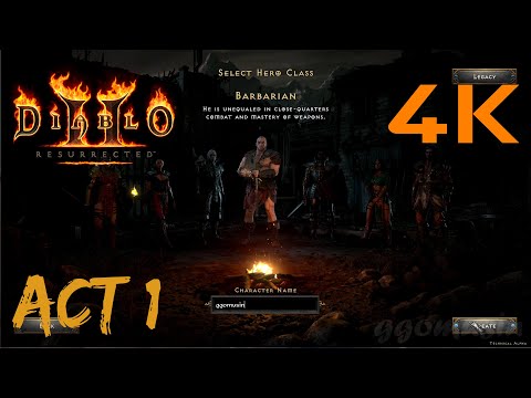 Diablo II: Resurrected Technical Alpha│Barbarian│Act 1 - No Commentary
