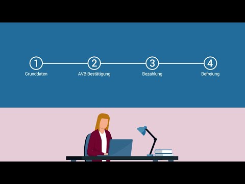 Erklärvideo zum PRS-Online-Formular: AVB-Bestätigung, Bezahlung, Befreiung