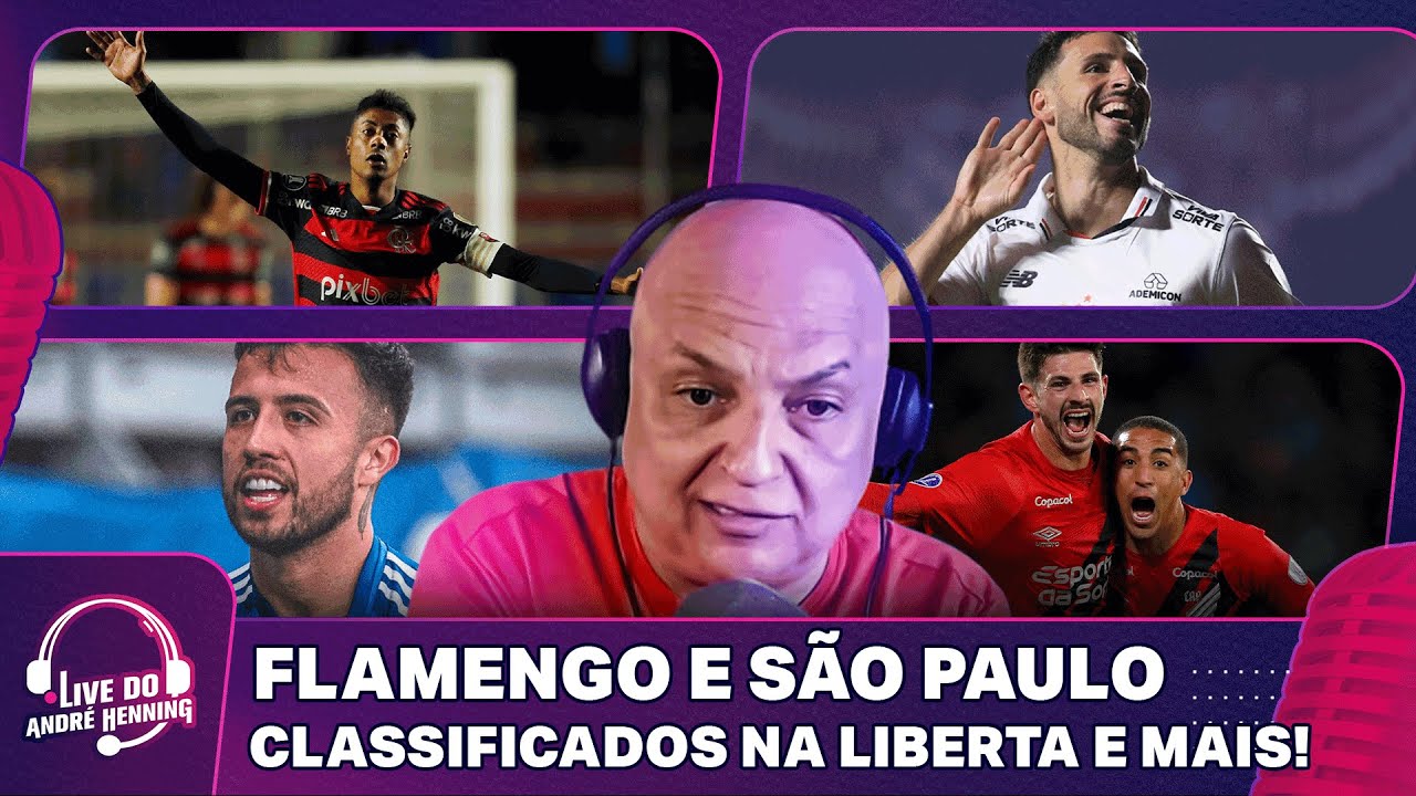 FLAMENGO SOBREVIVE NA ALTITUDE; SÃO PAULO RESOLVE EM CASA; CRUZEIRO E FURACÃO AVANÇAM |LIVE DO ANDRÉ