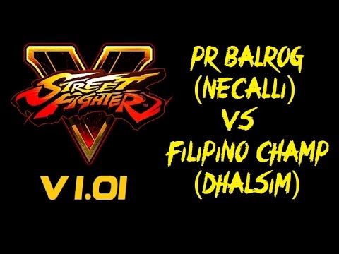 Street Fighter V FILIPINO CHAMP (DHALSIM) VS PR BALROG (NECALLI) RANKED MATCH  5 SFV