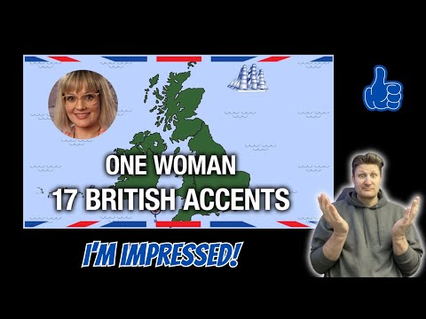 One Woman 17 British Accents| American Reacts | #Reaction #british #accents