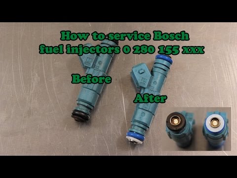How to service bosch fuel injectors starting with part number 0280155xxx