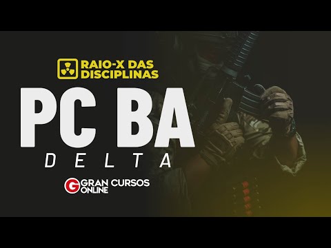 Concurso PC BA DELTA - Raio-x das disciplinas