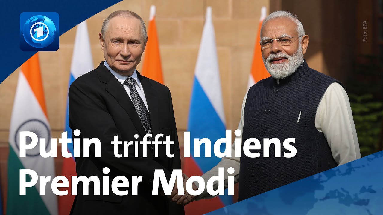 Enge Zusammenarbeit: Russlands Präsident Putin besucht Indiens Premier Modi