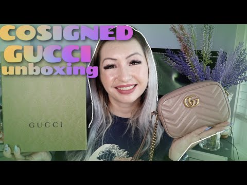 GUCCI MARMONT CAMERA MINI BAG UNBOXING | CONSIGNED | LUXEDUJOUR