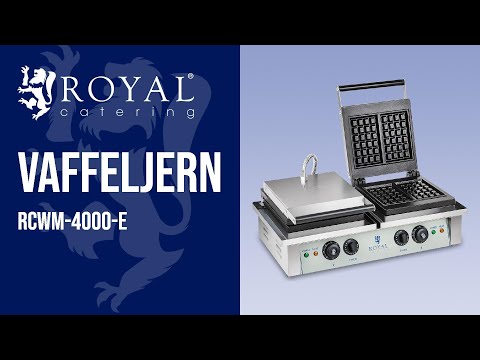 Produktvideo - Dobbelt vaffeljern - 2 x 2.000 W - rektangulært