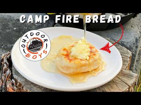 Outdoor Boys Meet Newfoundland: Pan-Fried Bread & Honey Butter Over a Campfire!