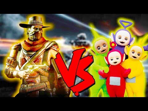 Erron Black Vs Teletubbies Apocalypse - Epic Battle - Mortal Kombat Costume Skin Mod