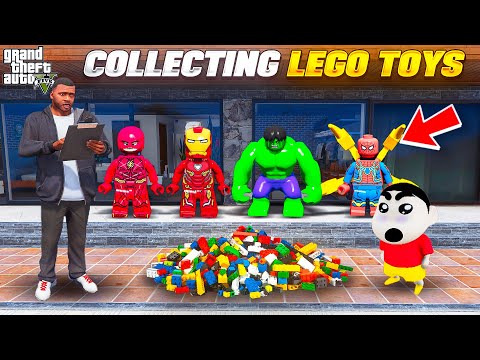 Shin Chan & Franklin Collecting Super Power Lego Toys in Gta 5 in Telugu