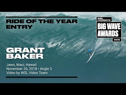 Grant Baker at Jaws 3 - 2019 Ride of the Year Entry - WSL Big Wave Award