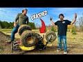 Evan Crashed My 3 Wheeler Stunts At C Boys