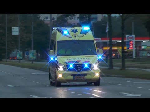 [Primeur & E-horn] A1, Otaris Ambulance 02-111 Leeuwarden naar melding