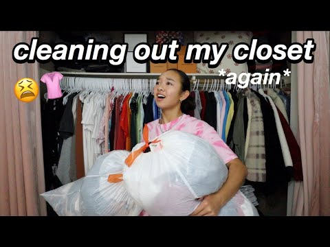 CLEANING OUT MY CLOSET *again* | Nicole Laeno