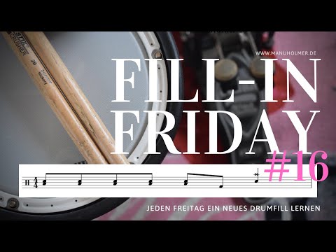 Schlagzeug spielen für Anfänger - Fill-In Friday #16: Jeden Freitag ein neues Drumfills lernen