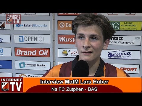 Reactie MotM Lars Huber na FC Zutphen - BAS (5-3)