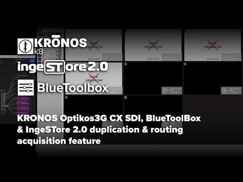 BLUETOOLBOX & INGESTORE 2.0 ACQUISITION DUPLICATION & ROUTING