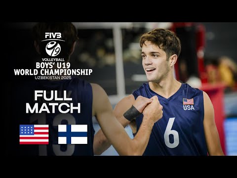 USA vs. Finland - Pool D | Boys' U19 World Champs 2025 - Full Match