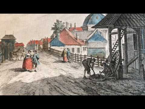 Holland the Hague den Haag c.1760 view print vue d'optique Netherlands Fargue drawn Charpentier engr