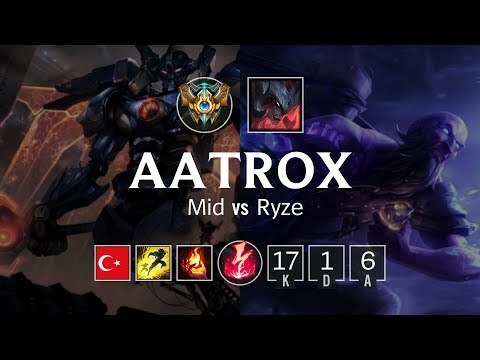Aatrox Mid vs Ryze - TR Challenger Patch 8.24