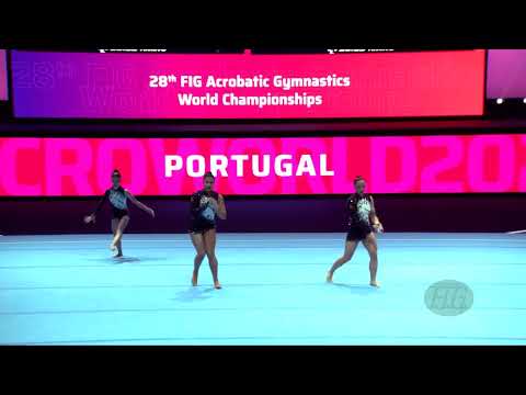 Portugal 1 (POR) - 2022 Acrobatic Worlds, Baku (AZE) - Balance Qualification  Women's Group