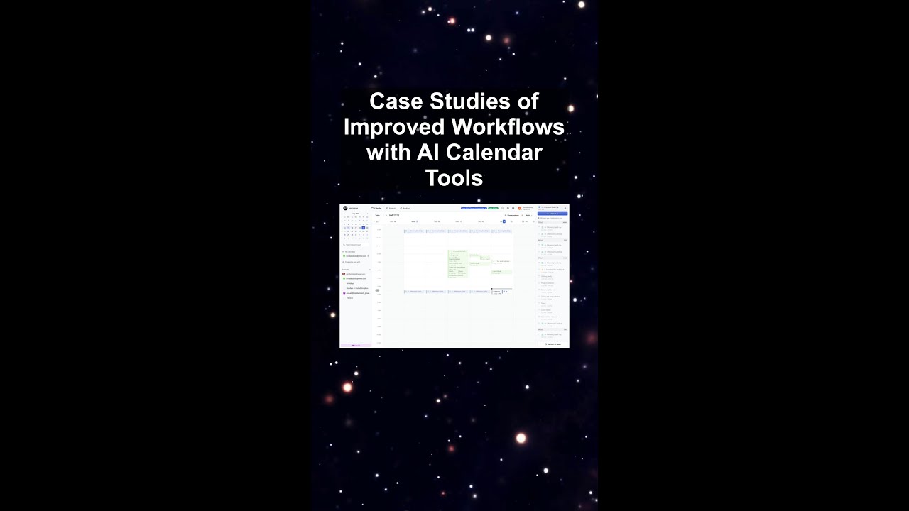 Case Studies of Improved Workflows with AI Calendar Tools #ai #artificialintelligence Case Studies