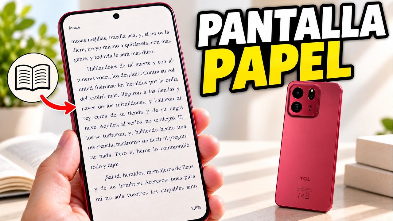 El MÓVIL con pantalla de "PAPEL" que NO CONOCES | TCL P80 Ultra NXTPAPER