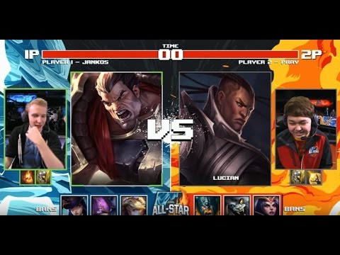 2016 All-Stars Barcelona Day 2 - Jankos (Darius) vs Pray (Lucian) - 1 vs 1 mode