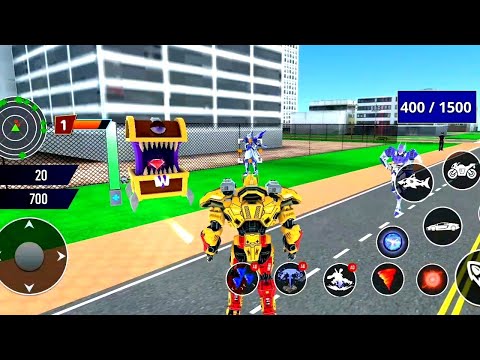 Shark Robot Car Transform Game-Android Gameplay