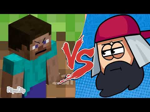 Animação Mussoumano vs steve do minecraft