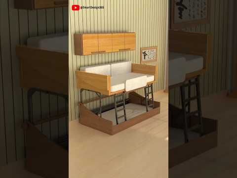 Multifunctional sofa bed design, tungsten steel support#furniture #design