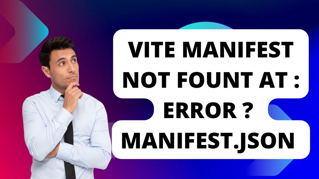 Vite manifest not found at || laravel installation error | how to solve